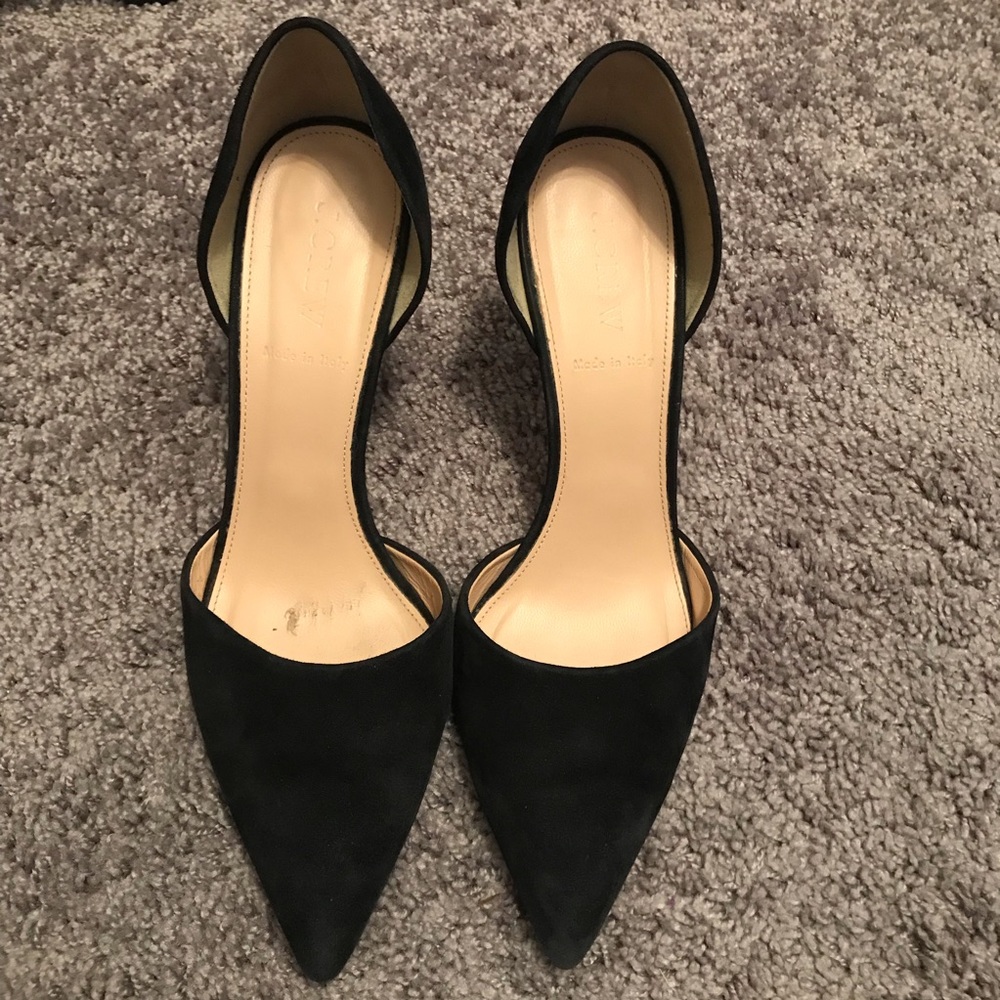 J.crew suede kitten heels